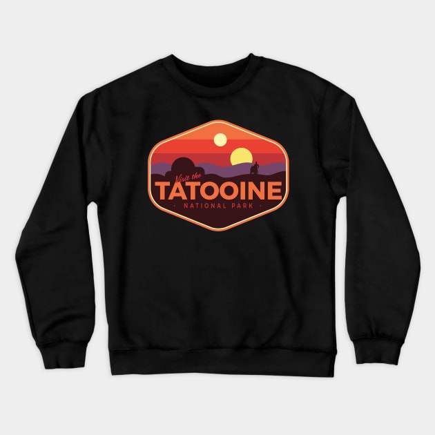 Tatooine Visit The National Park Crewneck Sweatshirt by den.make